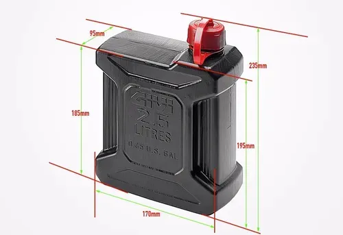 Bidón Givi Tan 01 2,5 Lts Para Moto - Imagen 3